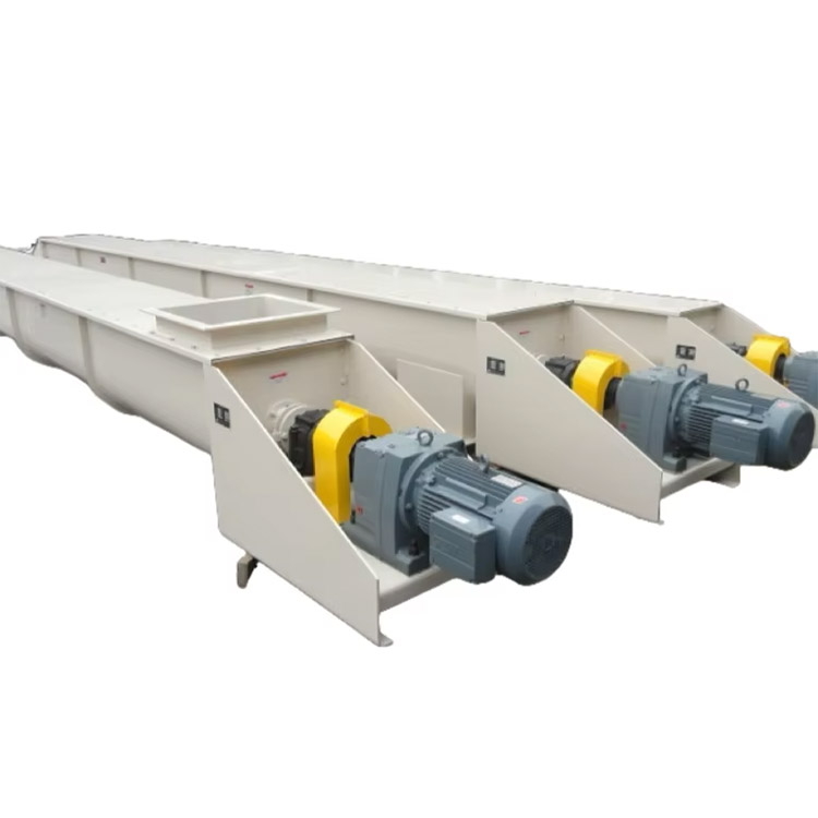 New Industrial Spiral Screw Conveyor U-Shaped Round Hopper Powder Efficient Feed Material Processing Conveyors